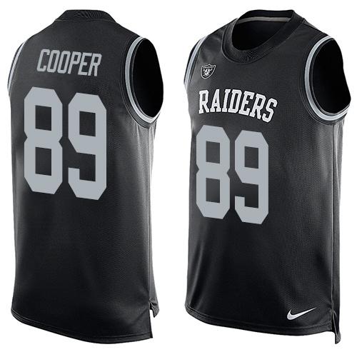 Nike Raiders #89 Amari Cooper Black Team Color Men's Stitched NFL Limited Tank Top Jersey
